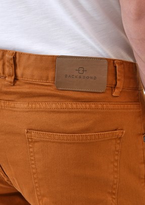 BACKANDBOND Kahverengi Erkek Dokuma Pantolon