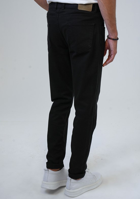 BACKANDBOND Siyah Erkek Dokuma Pantolon