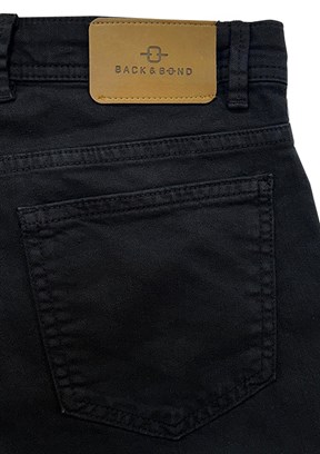 BACKANDBOND Siyah Erkek Normal Bel Pantolon