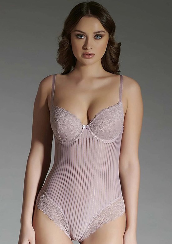 New Bra Kahverengi Kadın Bodysuit