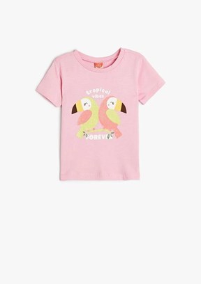 Koton Kız Çocuk Baskılı T-Shirt