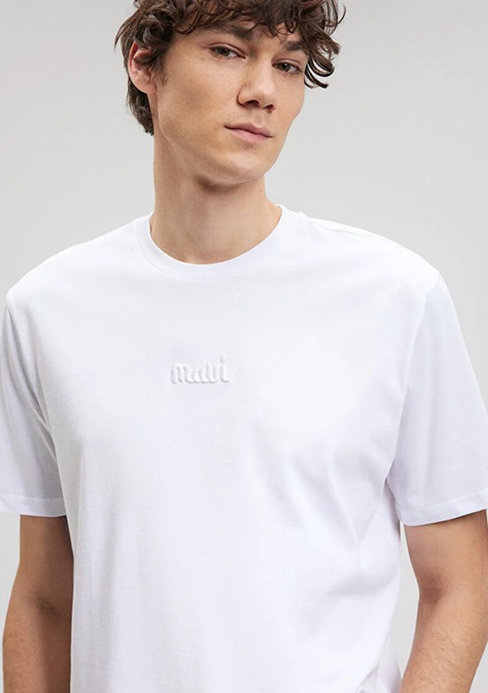 Mavi Erkek Baskılı T-Shirt