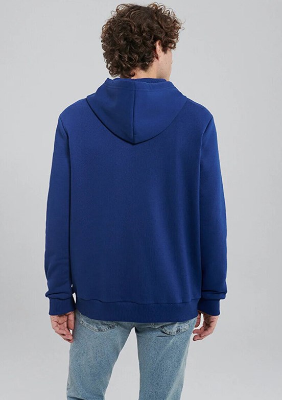 Mavi Erkek Baskılı Sweatshirt