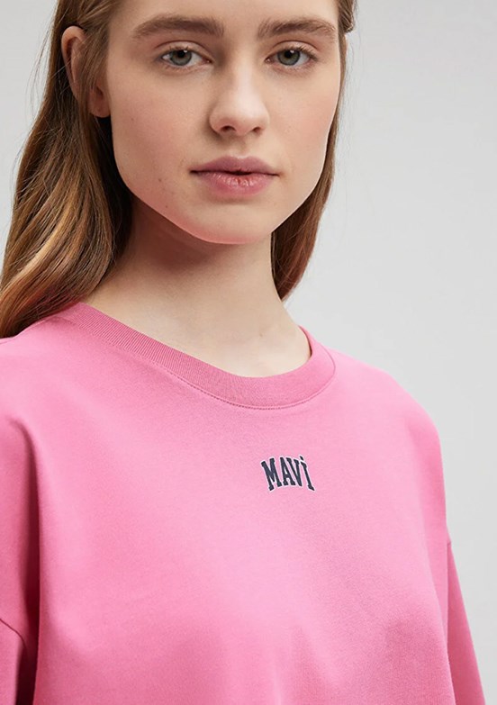 Mavi Kadın Crop Top T-Shirt