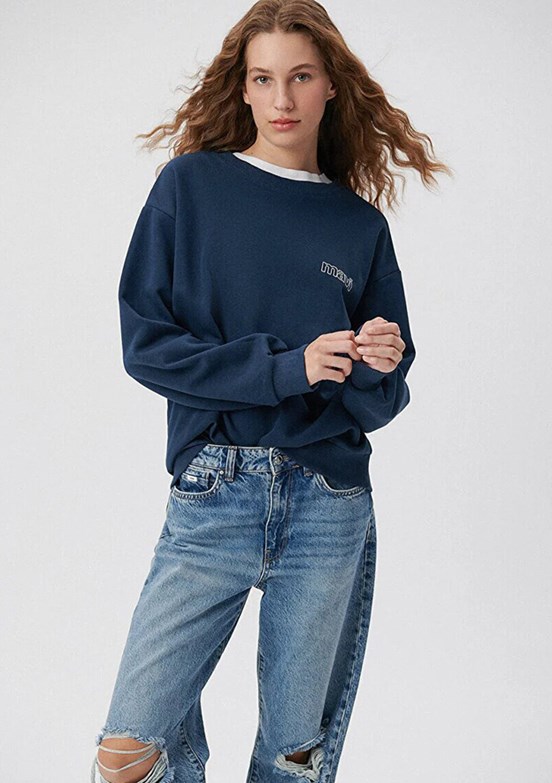 Mavi Mavi Kadın Baskılı Sweatshirt