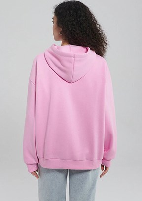 Mavi Mor Kadın Kapüşonlu Sweatshirt