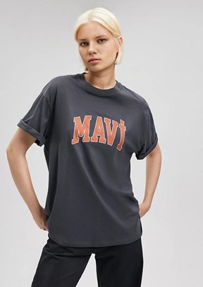 MAVİ Antrasit Kadın Baskılı T-Shirt