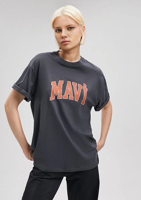 MAVİ Antrasit Kadın Baskılı T-Shirt
