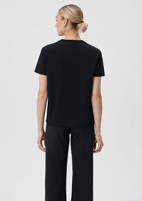 Mavi Kadın Baskılı T-Shirt
