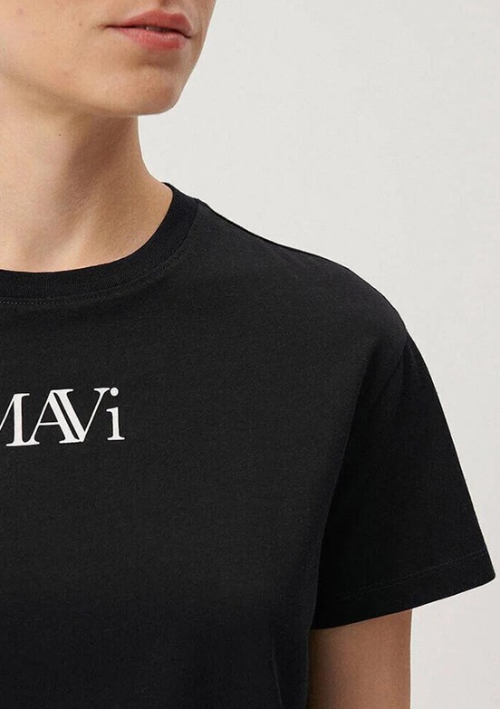 Mavi Kadın Baskılı T-Shirt
