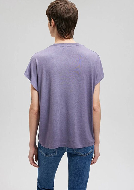 Mavi Kadın Bisiklet Yaka T-Shirt