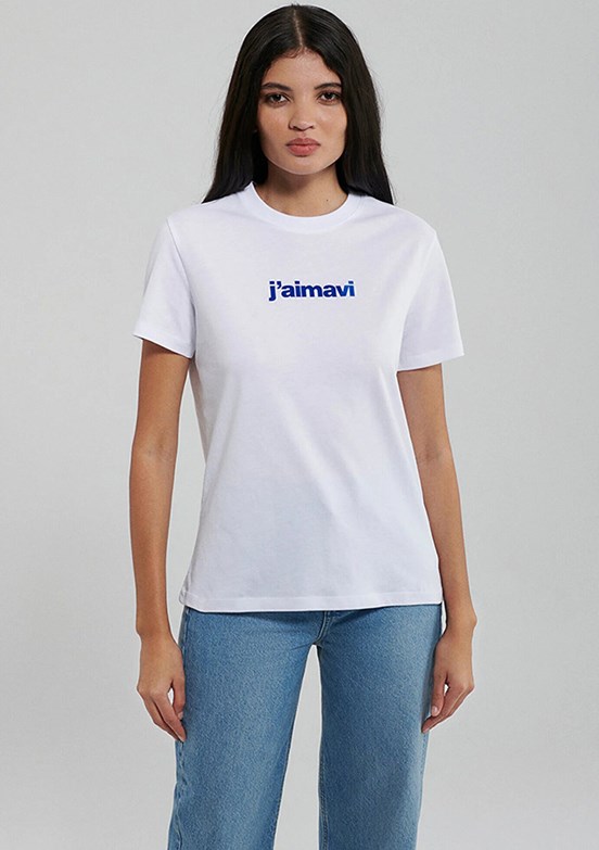 MAVİ Beyaz Kadın Kısa Kol T-Shirt