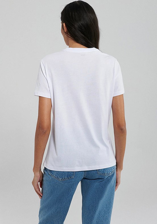 MAVİ Beyaz Kadın Kısa Kol T-Shirt