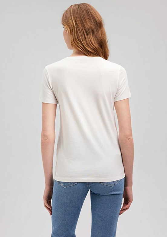 Mavi Kadın Bisiklet Yaka T-Shirt