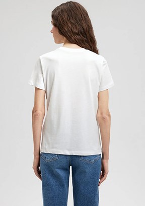 Mavi Kadın Bisiklet Yaka T-Shirt