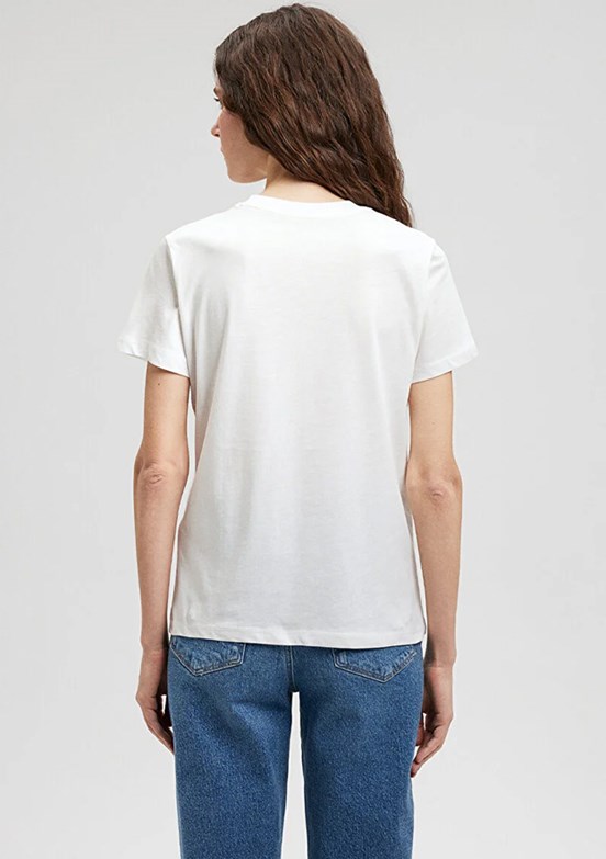 Mavi Kadın Bisiklet Yaka T-Shirt