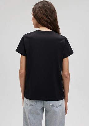 Mavi Kadın Baskılı T-Shirt
