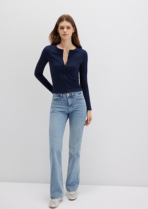 MAVİ MIAV - M1010299-83039 Kadın Lacivert Yüksek Bel Jean Pantolon