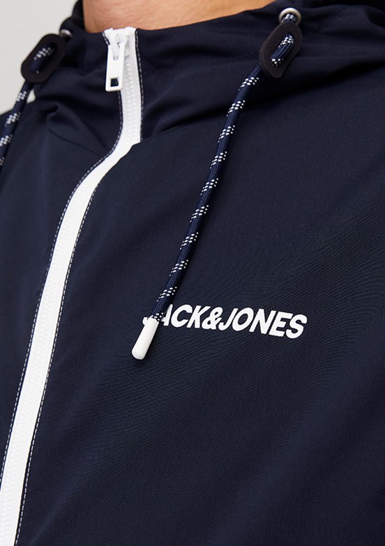 JACK&JONES JJERUSH HOOD BOMBER NOOS - 12200208 Erkek Çok Renkli Bomber Mont