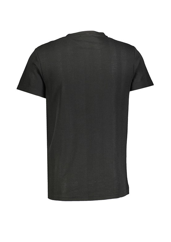 Cazador Siyah Erkek Bisiklet Yaka T-Shirt