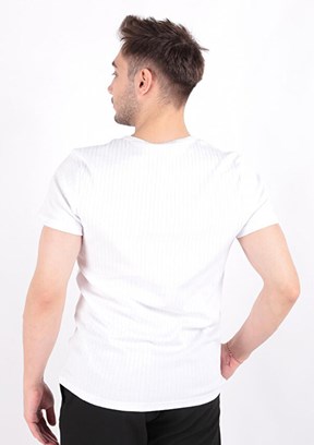 CAZADOR CAZ 4270 - 24YCEEO04270 Erkek Beyaz Basic T-Shirt