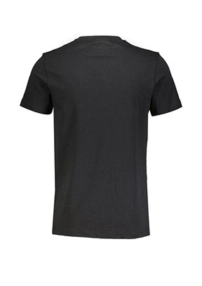 Cazador Siyah Erkek Bisiklet Yaka T-Shirt