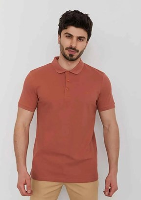 Cazador Kahverengi Erkek Polo Yaka T-Shirt