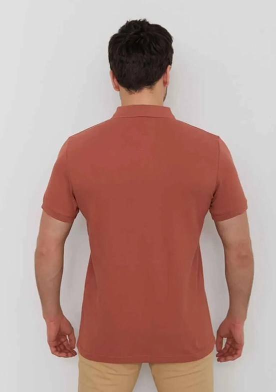 Cazador Kahverengi Erkek Polo Yaka T-Shirt