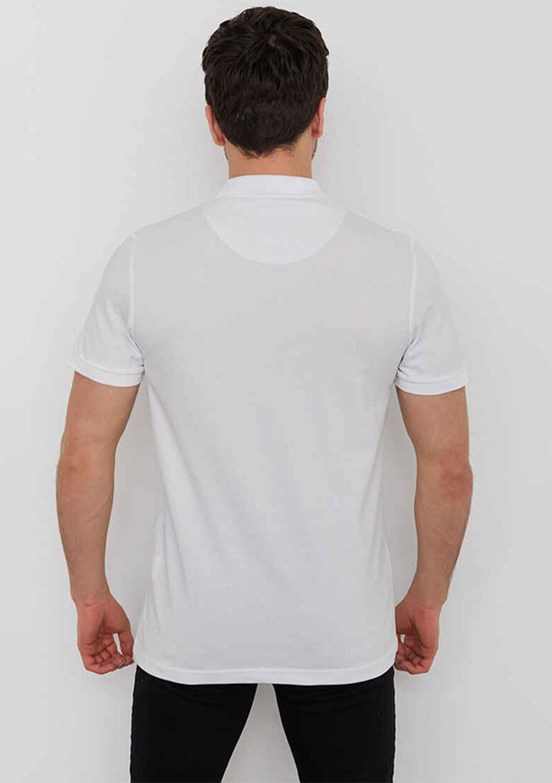 Cazador Beyaz Erkek Polo Yaka T-Shirt