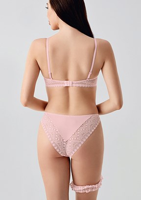 NEW BRA - 3341550000 Kadın Pudra Destekli Sütyen Külot Takım