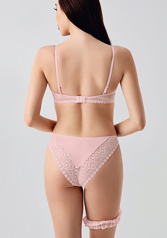 NEW BRA - 3341550000 Kadın Pudra Destekli Sütyen Külot Takım