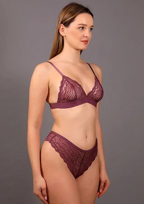 NEW BRA - 3320030000 Kadın Mor Sütyen Külot Takımı