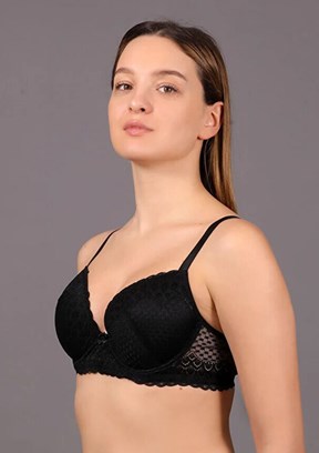 NEW BRA - 3418200000 Kadın Siyah Sütyen
