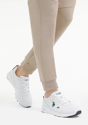 US POLO ASSN - A10150234812010 Erkek Beyaz Sneaker Ayakkabı