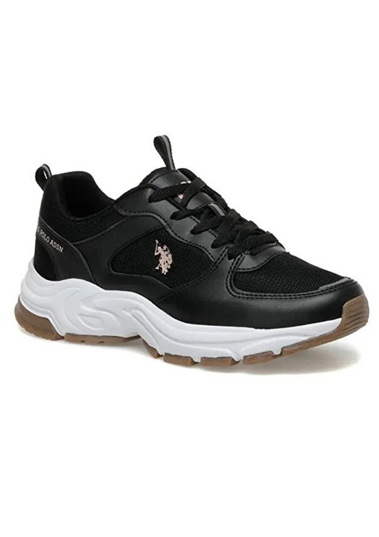 US POLO 4M Sorley 4Fx - A10150228412010 Kadın Siyah Sneaker Ayakkabı