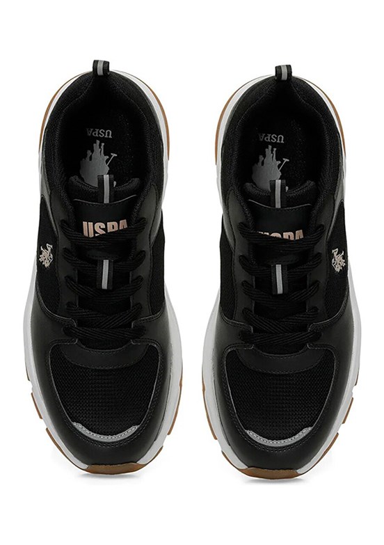US POLO 4M Sorley 4Fx - A10150228412010 Kadın Siyah Sneaker Ayakkabı