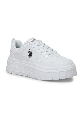 US POLO ASSN - A10150227712010 Kadın Beyaz Sneaker Ayakkabı