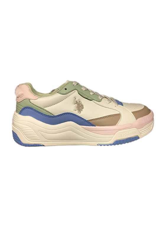 US POLO 4M Judy Wmn 4Fx - A10150188512010 Kadın Bej Sneaker Ayakkabı