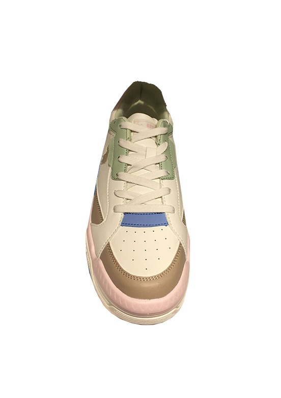 US POLO 4M Judy Wmn 4Fx - A10150188512010 Kadın Bej Sneaker Ayakkabı