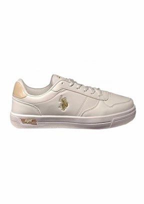US POLO 4M Ellıs 4Fx - A10150174012010 Kadın Beyaz Sneaker Ayakkabı