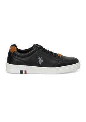 US POLO ASSN - 4M NOAH 4FX Erkek Siyah Sneaker Ayakkabı