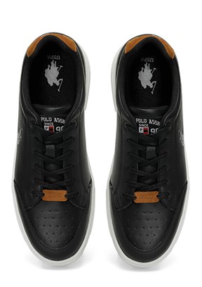 US POLO ASSN - 4M NOAH 4FX Erkek Siyah Sneaker Ayakkabı