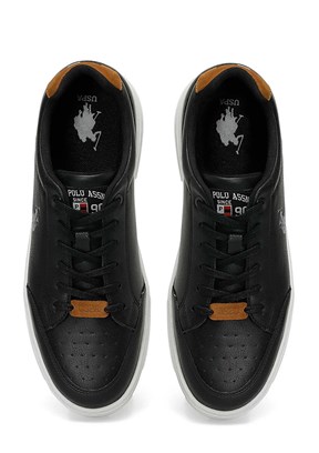 US POLO ASSN - 4M NOAH 4FX Erkek Siyah Sneaker Ayakkabı