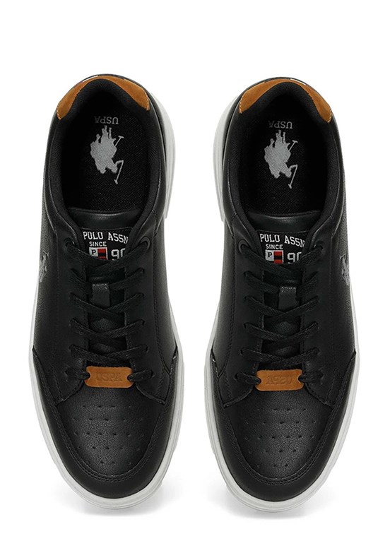 US POLO ASSN - 4M NOAH 4FX Erkek Siyah Sneaker Ayakkabı