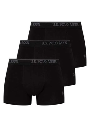 US POLO ASSN Siyah Erkek Boxer