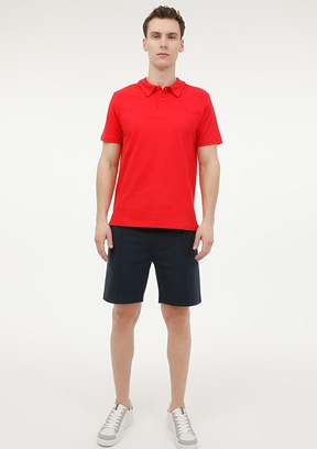LUMBERJACK - 4M M-CT953 BASIC P.T-SH 4FX Erkek Kırmızı Polo Yaka T-Shirt