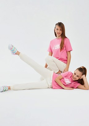 Skechers Kız Çocuk Baskılı T-Shirt