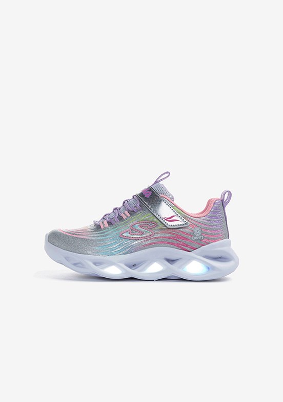 Skechers Gri Kız Çocuk Twisty Brights - Mystical Bliss Sneaker Ayakkabı