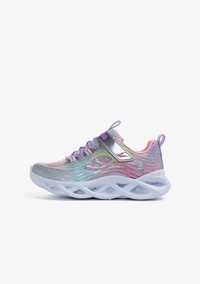 Skechers Gri Kız Çocuk Twisty Brights - Mystical Bliss Sneaker Ayakkabı