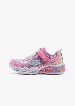 Skechers Pembe Kız Çocuk Sweetheart Lights - Lets Shine Sneaker Ayakkabı